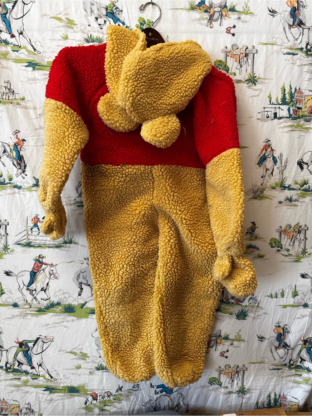 Sherpa Kids One-Piece in Red and Yellow with Hood Winnie The Pooh